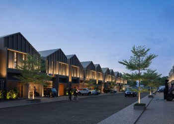 Foto: Ilustrasi tampak depan storage house di proyek logistic park unggulan TRINLAND, Holdwell Business Park, Bandar Lampung